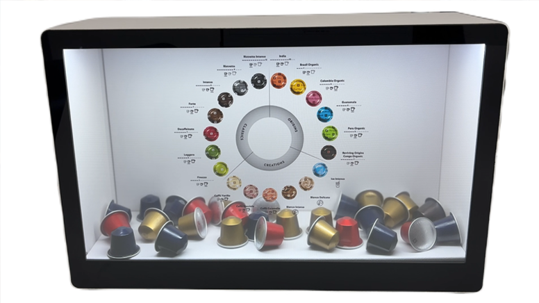 Retail display bar monitor