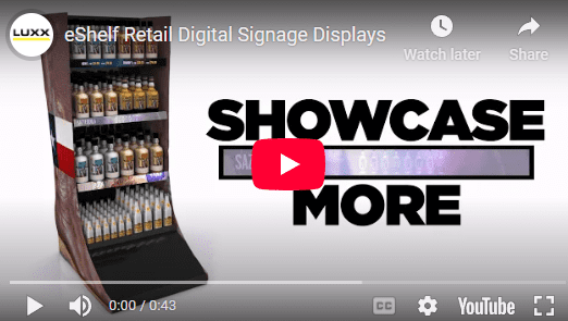 eshelf retail digital stretch display - shelf screens