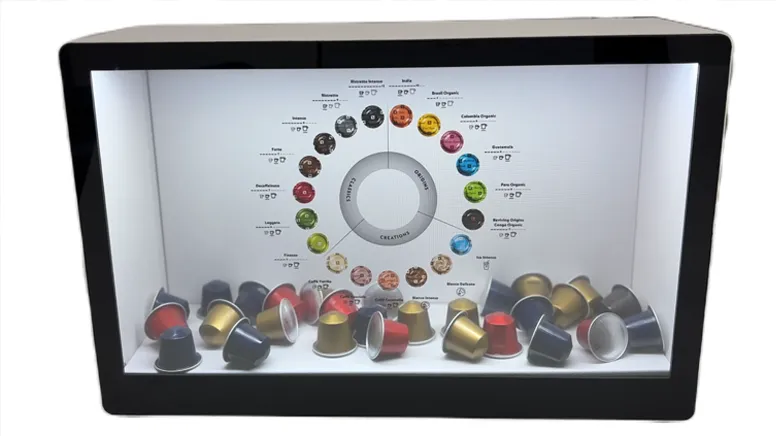 Retail display bar monitor
