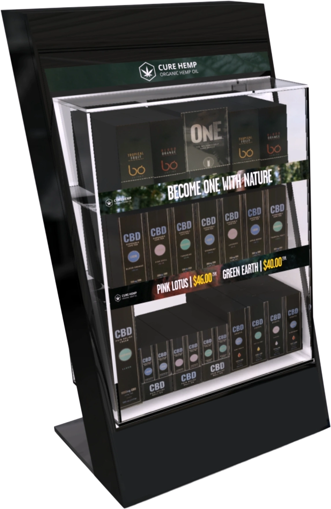 Shelf edge marketing display